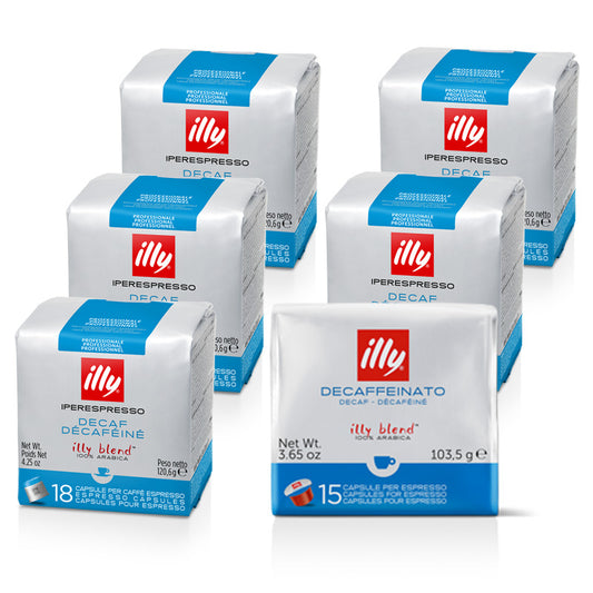 illy PROF capsules CAFEÏNEVRIJ - 6 x 18