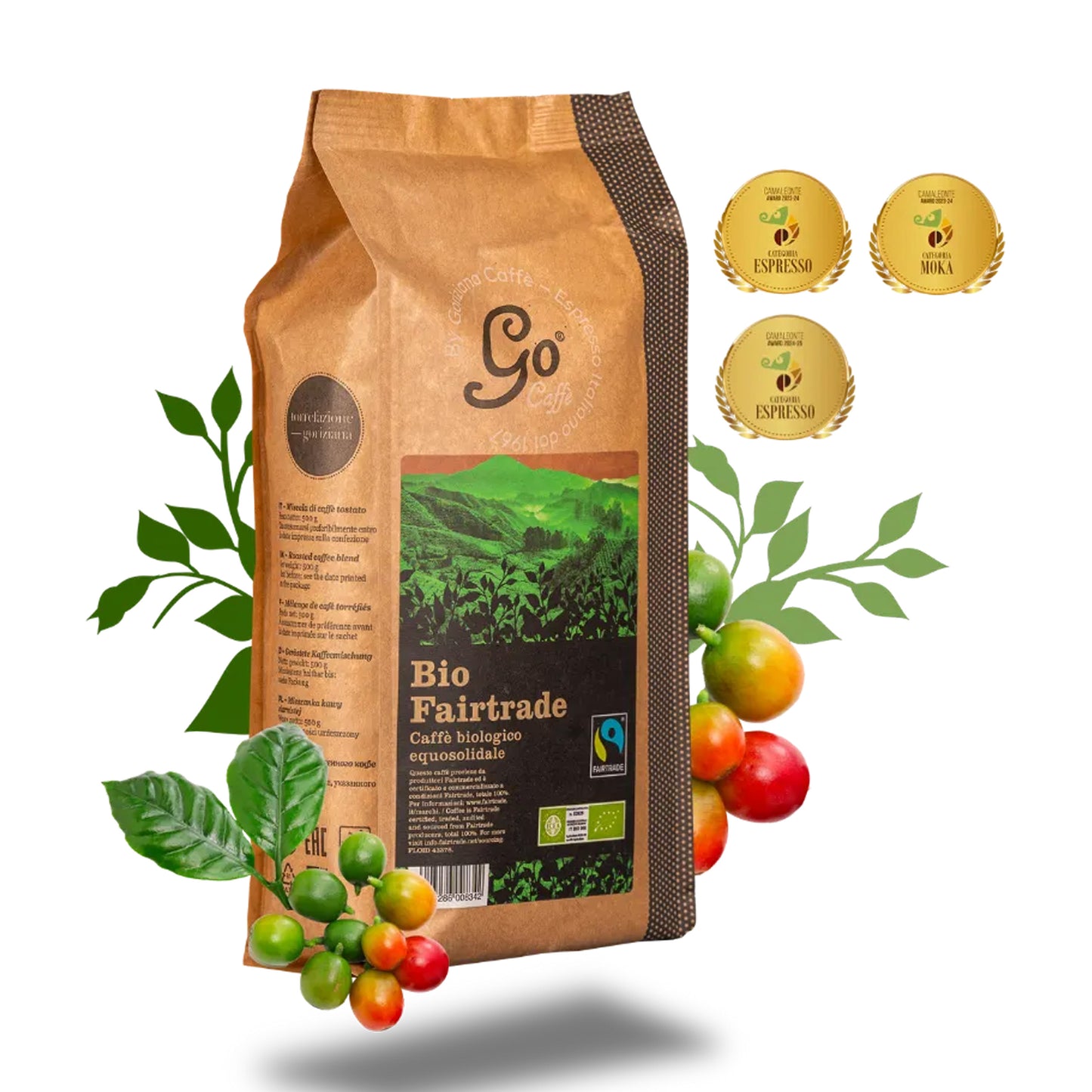 Go Caffè bonen BIO FAIRTRADE - 20 x 500 gram