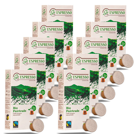 Go Caffè Nespresso® compatible BIO FAIRTRADE - 10 x 10 capsules