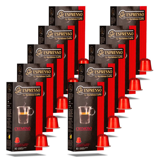 Go Caffè Nespresso® compatible CREMOSO - 10 x 10 capsules
