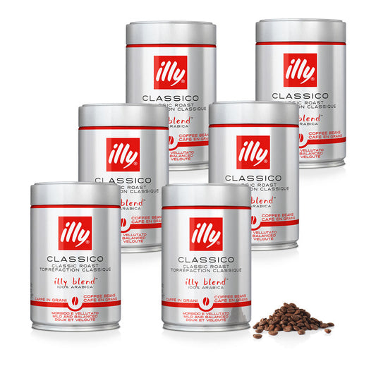 illy espresso koffiebonen CLASSICO - 6 x 250 gram