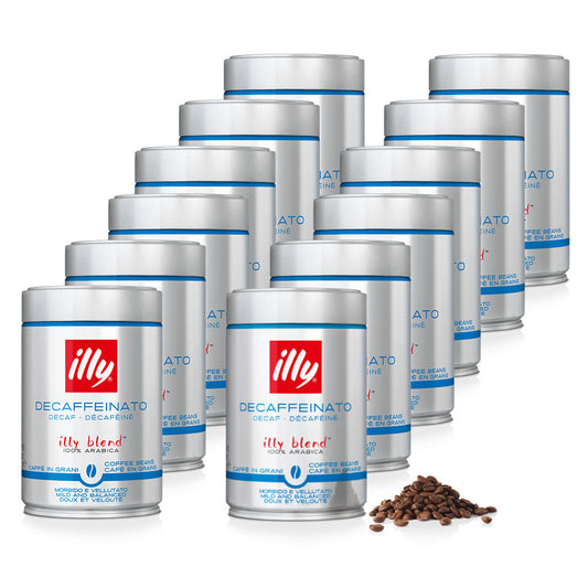 illy espresso koffiebonen CAFEÏNEVRIJ - 12 x 250 gram
