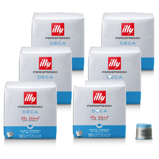 illy Iperespresso CAFEÏNEVRIJ - 6 x 18 capsules