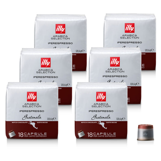 illy Iperespresso GUATEMALA - 6 x 18 capsules