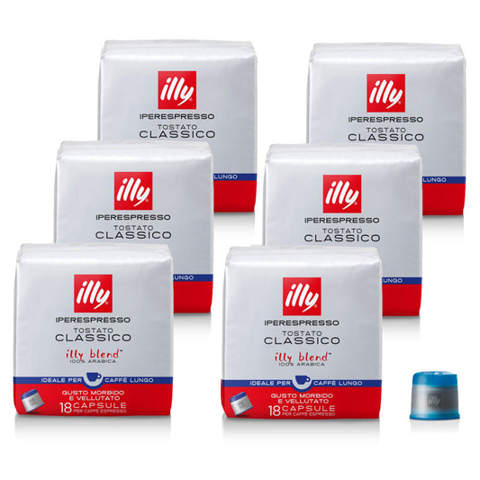 illy Iperespresso LUNGO CLASSICO - 6 x 18 capsules
