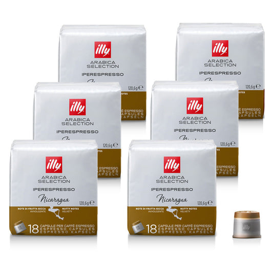 illy Iperespresso NICARAGUA - 6 x 18 capsules