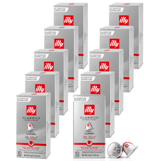 illy Nespresso® compatible LUNGO CLASSICO  - 10 x 10 capsules