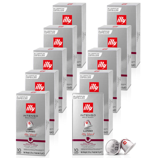 illy Nespresso® compatible INTENSO LUNGO  - 10 x 10 capsules