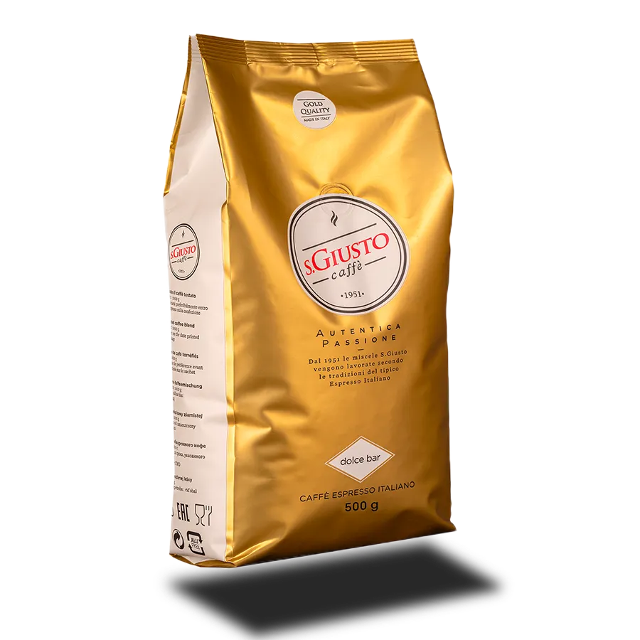 S. Giusto Caffè bonen DOLCE BAR - zak á 1000 gram