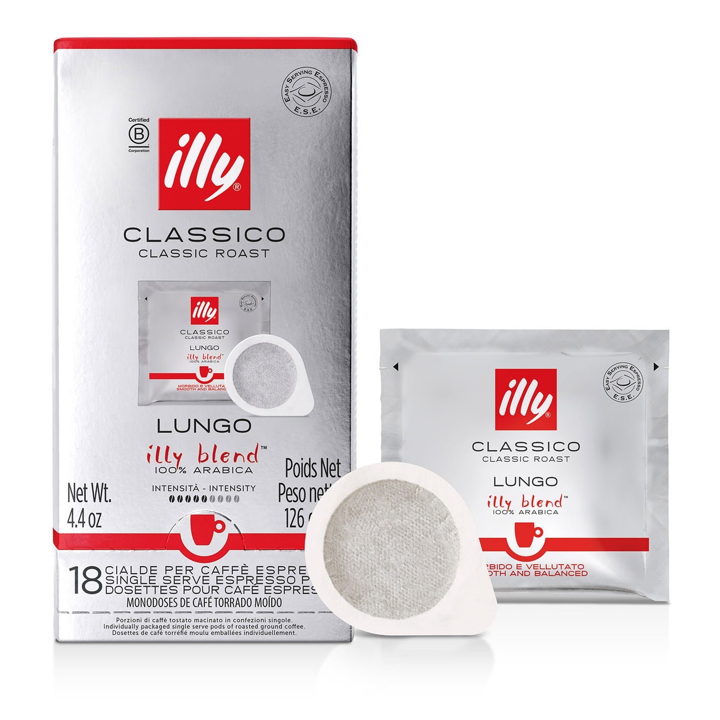 illy E.S.E. servings LUNGO - 18 koffiepads
