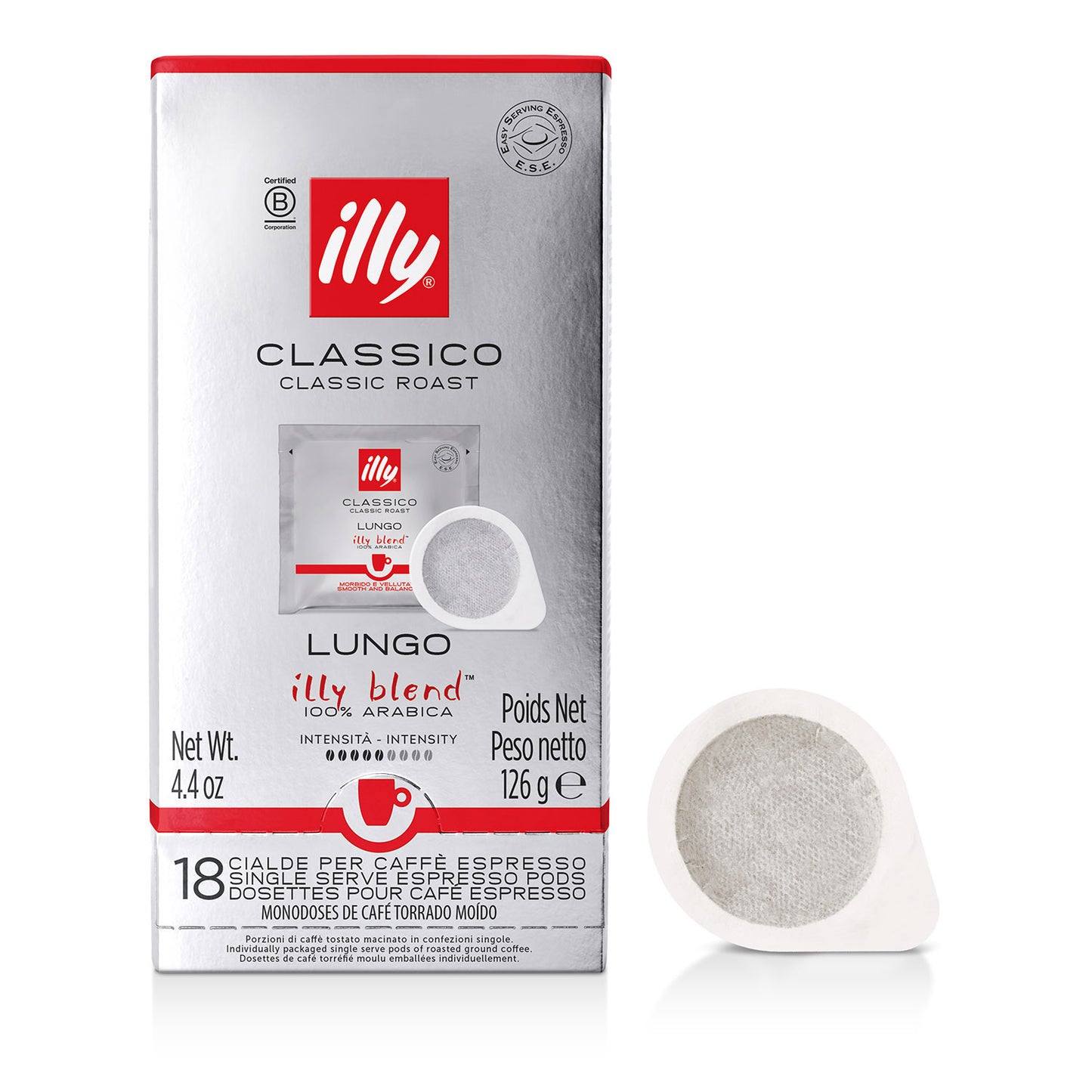 illy E.S.E. servings LUNGO - 18 koffiepads