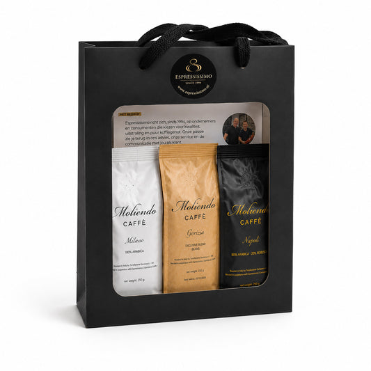 Cadeauset Moliendo Caffè Bonen — Milano, Gorizia & Napoli