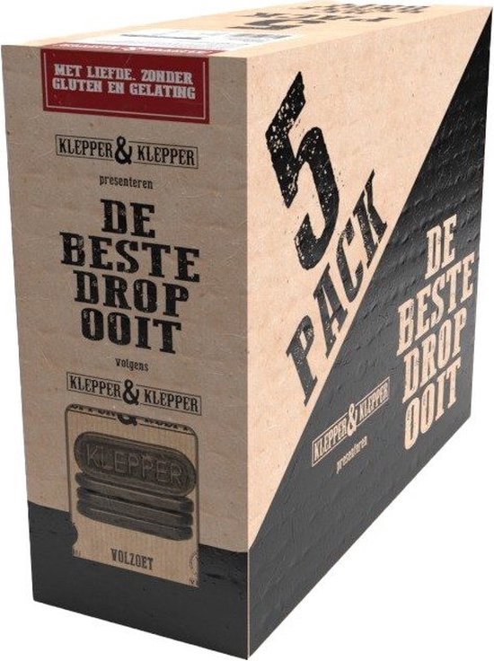 Koffiedropjes van Klepper & Klepper 5 x 200 gram
