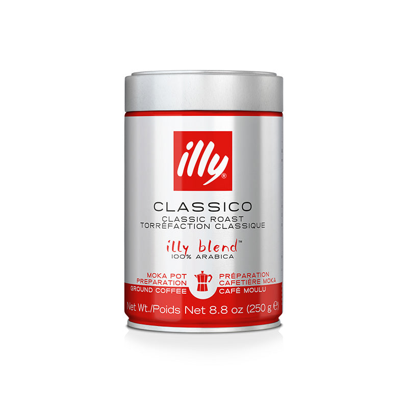 illy gemalen espressokoffie CLASSICO MOKA - 12 x 250 gram